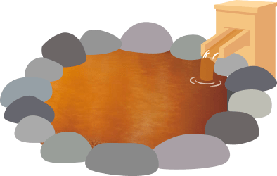 茶褐色のにごり湯のイメージ