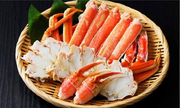 どんな種類の蟹が食べられるかをチェック！