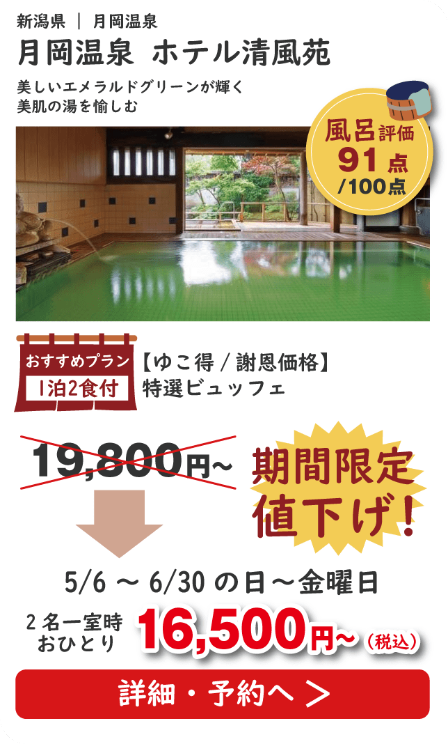 月岡温泉 ホテル清風苑