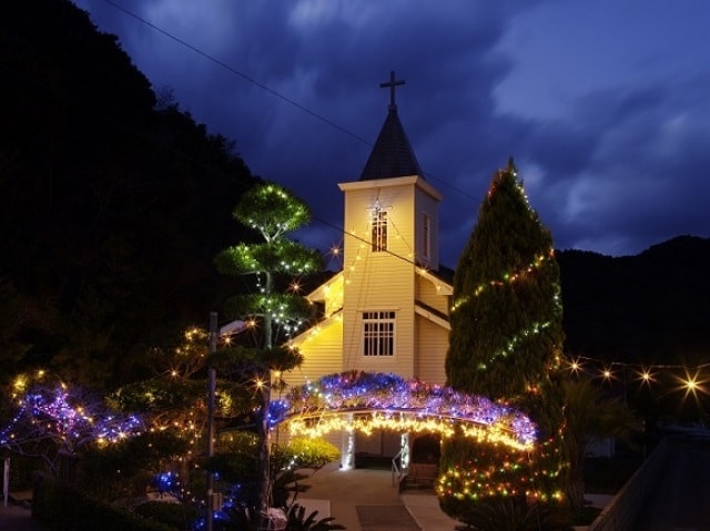 日本夜景遺産認定 上五島の教会イルミネーション 長崎県 の観光イベント情報 ゆこゆこ