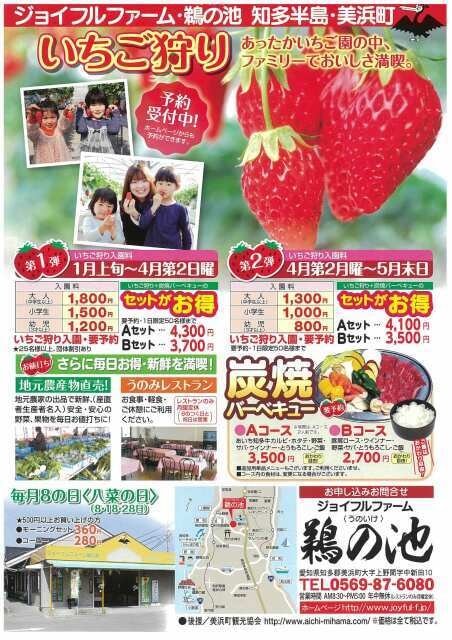 ジョイフルファーム鵜の池 いちご狩り 愛知県 の観光イベント情報 ゆこゆこ