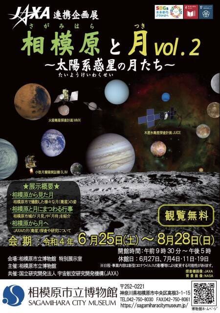 Jaxa連携企画展 相模原と月vol 2 太陽系惑星の月たち 神奈川県 の観光イベント情報 ゆこゆこ