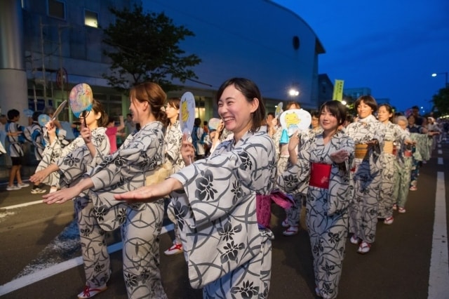 ぎおん柏崎まつり　民謡街頭流し