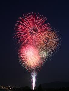 山梨市制施行20周年記念事業 第66回笛吹川県下納涼花火大会