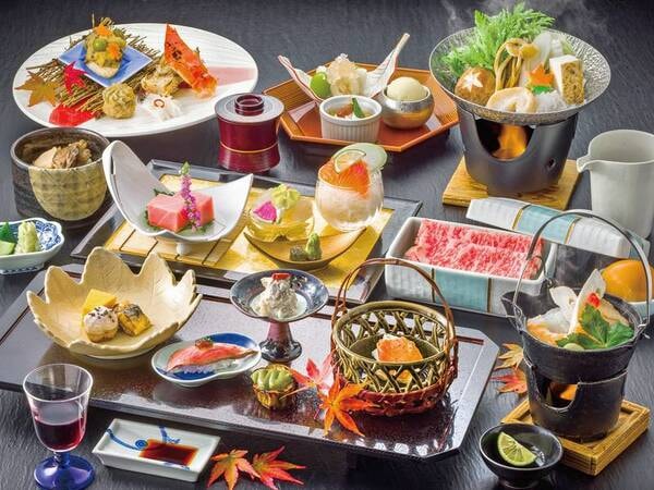 特別会席膳の一例　お料理内容は変更になる事がございます。