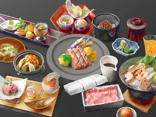 【上州牛づくし膳/例】ブランド牛「上州牛」の贅沢懐石