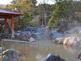 パシフィック温泉ホテル　清龍園／【男湯・露天】広々とした庭園露天風呂。