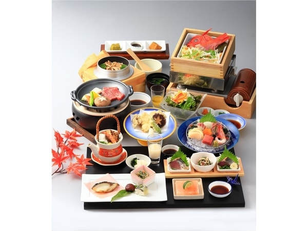 【黒潮会席/例】お肉もお魚も堪能！量・質ともにお腹も大満足！