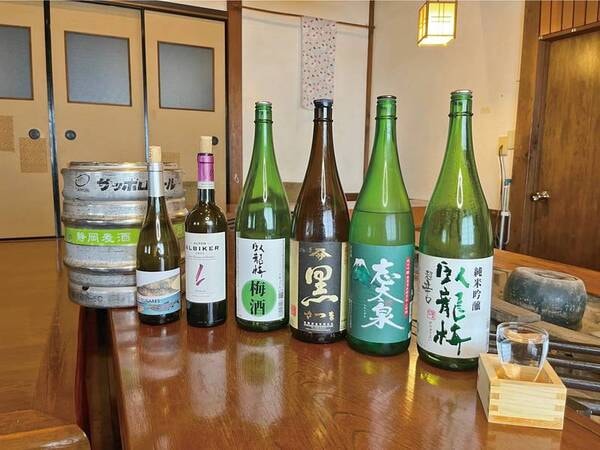 【お酒】伊豆の海の恵みにピッタリな地酒や静岡限定ビールなどをご用意。芳醇な味わいをご堪能ください（別料金）