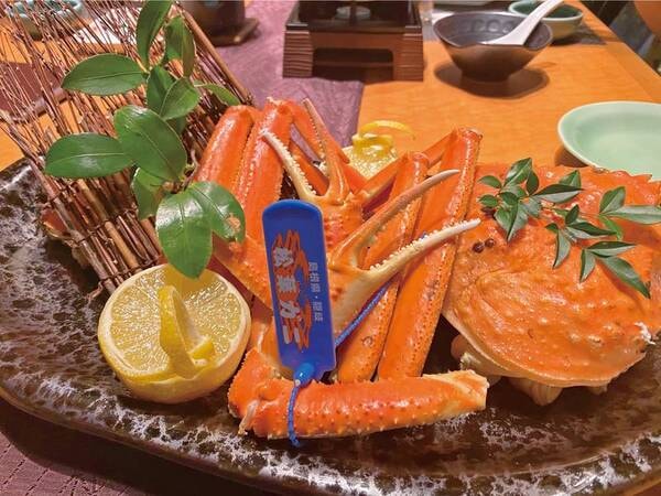 【夕食/例】旨味たっぷりの茹で蟹