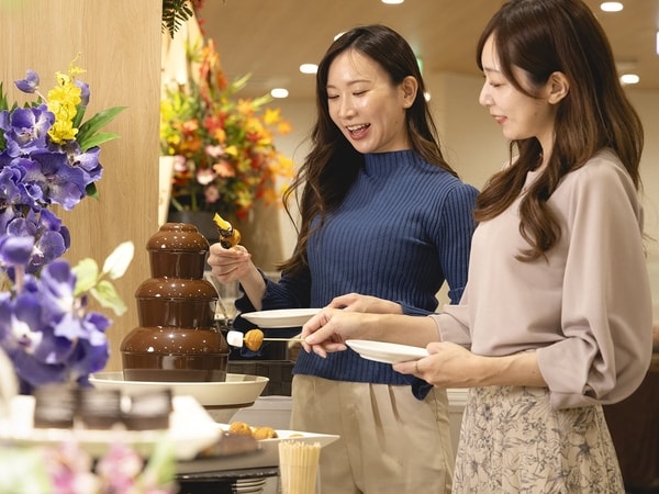 【夕食/例】大人気チョコフォンデュ！お気に入りの具材でお楽しみください♪