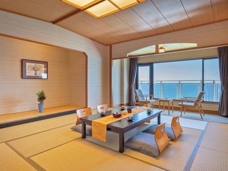 【海側和室(禁煙)[オーシャン]/例】景色だけでなく、バルコニーでは潮の香も感じられます♪