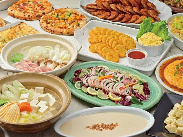 【夕食ビュッフェ】過去の冬ビュッフェ一例。季節の旬素材をお楽しみください