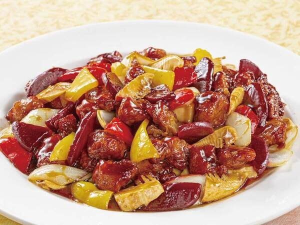 【夕食ビュッフェ】過去メニュー一例。三元豚の酢豚