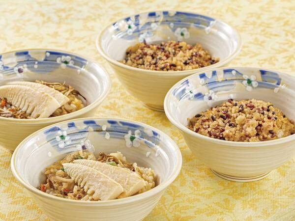 【夕食ビュッフェ】過去メニュー一例。筍五目御飯・キヌア御飯