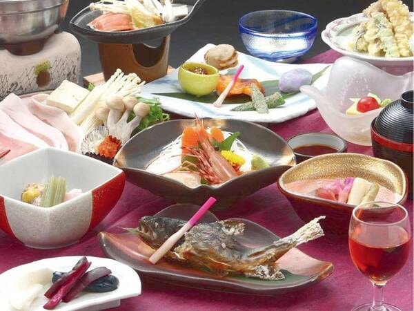 【風水膳一例】地元の幸をふんだんに使った和食膳をご堪能ください。
