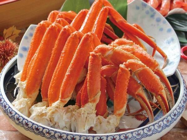 3月末までは夕食ビュッフェで蟹食べ放題開催中！蟹の種類は時期によって異なります※写真はイメージ