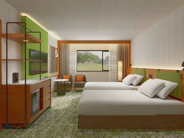 スタンダードツイン〔25㎡禁煙〕