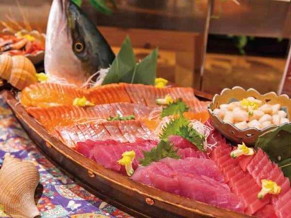 【夕食バイキング/例】函館の旬の海鮮もご用意！