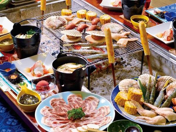 【炉端焼き/例】一番おいしいときを熟知したスタッフがお手伝い