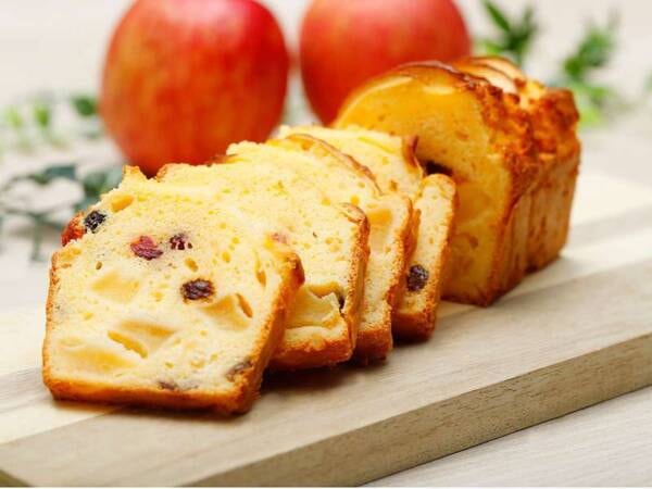【朝食/一例】自家製りんごのパウンドケーキ