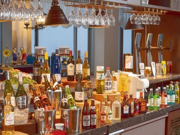 【まるごと青森オリジナルビュッフェ/例】地酒やワイン、生ビール等が飲み放題!