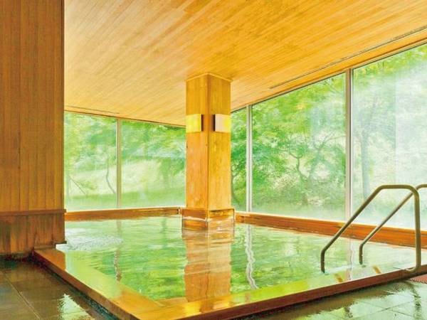 【御婦人用大浴場】開放感があり広々とした大浴場「鶴の湯」