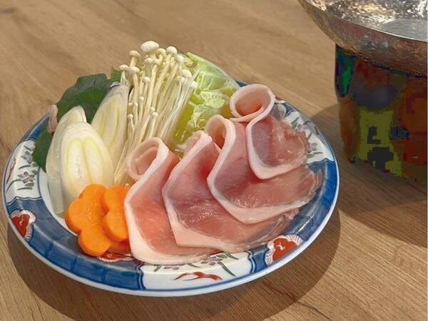 ＜【最上級】信州産の肉４種味わい尽くし/例＞信州オレイン豚のしゃぶしゃぶ