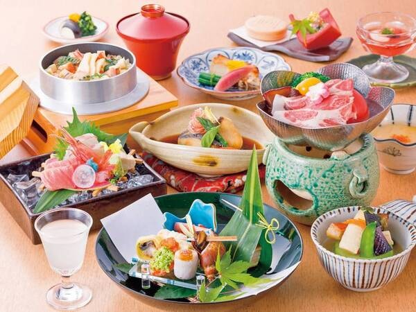 【基本会席/例】一品ごとに加賀の旬を宿した、葉渡莉自慢の会席料理です