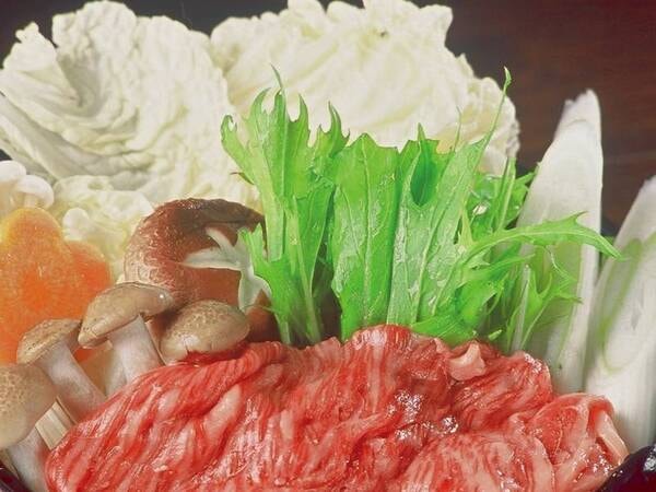 【選べるメインプラン/料理例】前沢牛すき焼き鍋