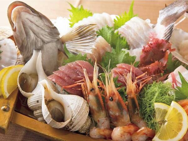 【三陸大自然の恵みビュッフェ/例】新鮮なお刺身を堪能