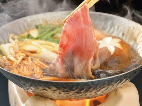 【前沢牛すき煮/例】ブランド牛である前沢牛をすき煮で頂ける上質な味に舌鼓