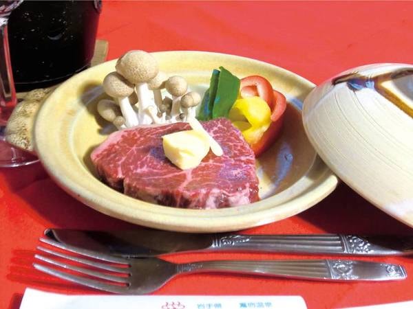 岩手牛のステーキ付御膳/一例
