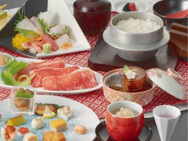 【夕食/例】特撰会席・雅/12.1.2月の料理イメージ