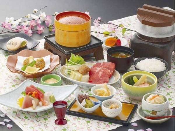 【夕食/例】逸品会席・葵/3.4.5月の料理イメージ