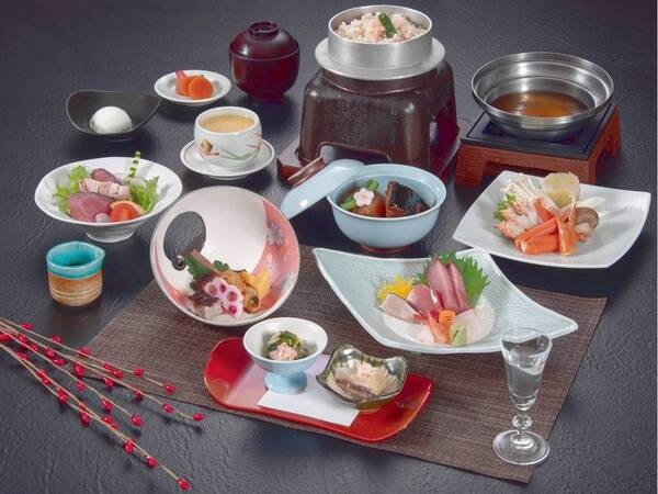 【夕食/例】逸品会席・葵/12.1.2月の料理イメージ