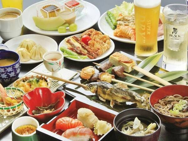 【囲炉裏バイキング/例】地元の恵みを味わう贅沢な美食のひととき