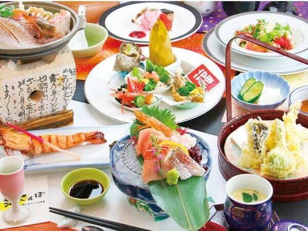 【基本会席/例】迷ったらこれ!料理長厳選!その日に仕入れた鮮魚を堪能