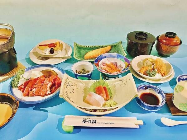 【郷土和食夢の湯膳例】岩手の旬を味わえる全10品の和食膳