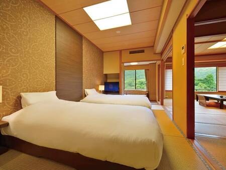 【禁煙】花かんむり/和室二間ベッド付　例