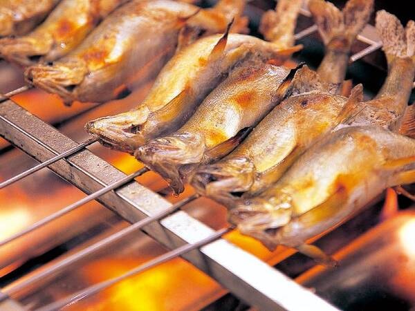 【みちのくバイキング/例】焼きたてあつあつ!「鮎の塩焼き」
