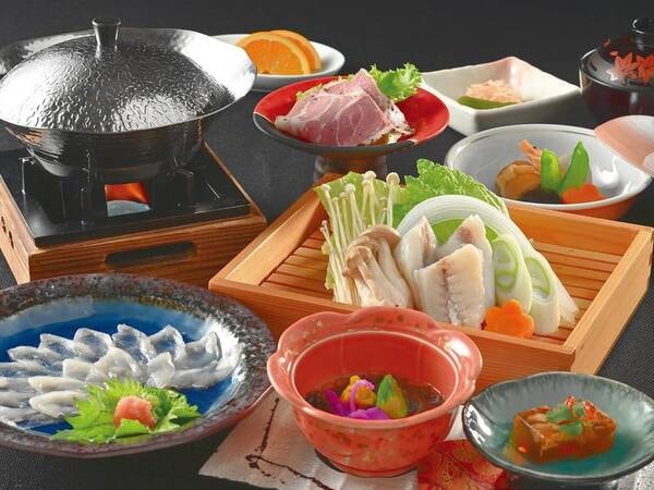 ふぐ鍋・ふぐ刺しコース（一例）