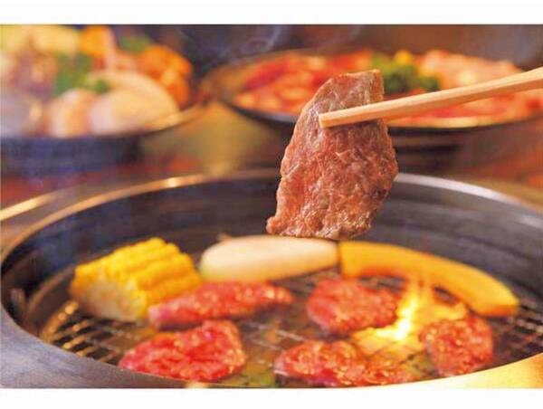 【牛タン付海鮮とお肉の網焼き料理/例】
