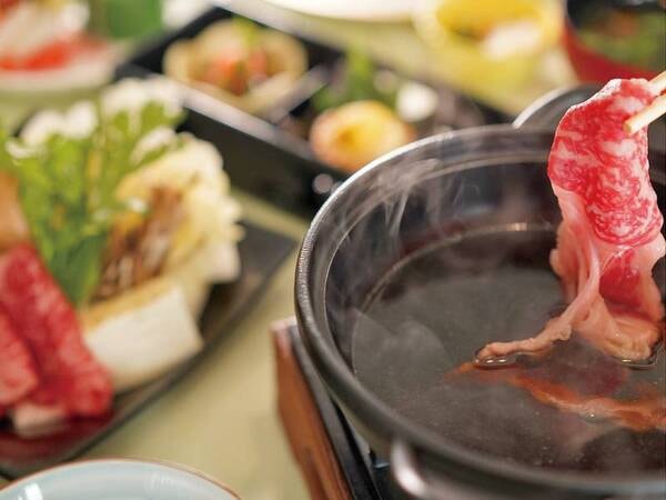 【和洋会席/一例】東北産「みちのく日高見牛」のすき焼き鍋