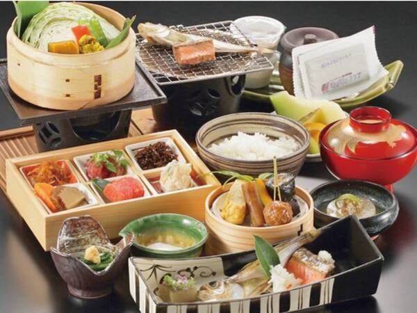 【朝食一例】あきたこまち100%使用!野菜たっぷりの和食膳