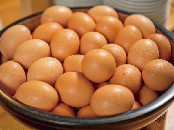 ★朝食ビュッフェ一例　比内地鶏の生卵
