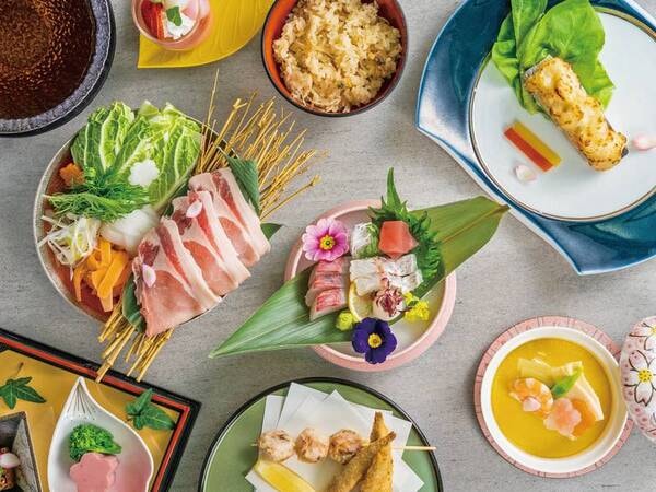 彩りプラン春の一例、時季・仕入れ状況で変更いたします。