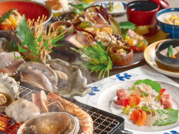 【特別会席】海の幸を楽しむプラン※9月~11月の一例(写真のお造り、台物は2名様盛り)