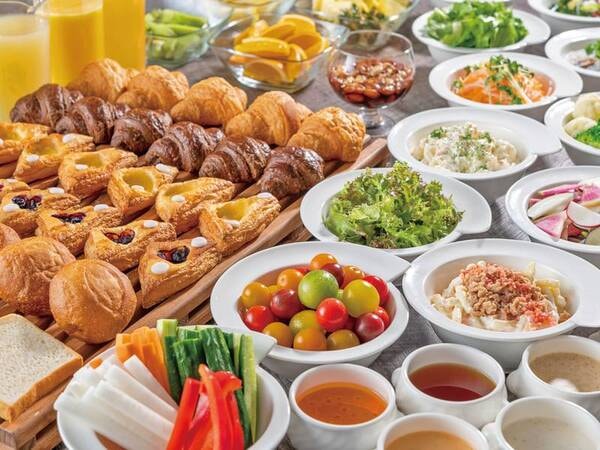【朝食ビュッフェ/例】1日の元気の源。 和食・洋食を中心にバランスのいい朝食をご用意