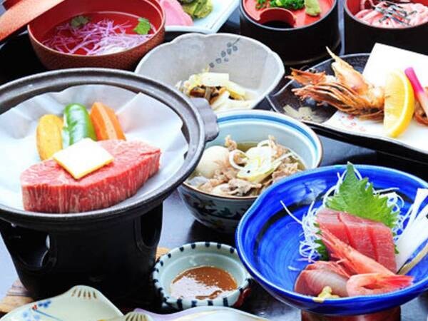 国産牛陶板焼き付和食膳/写真一例